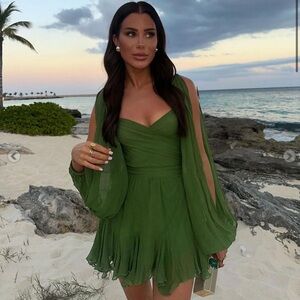 Green romper dress - never worn